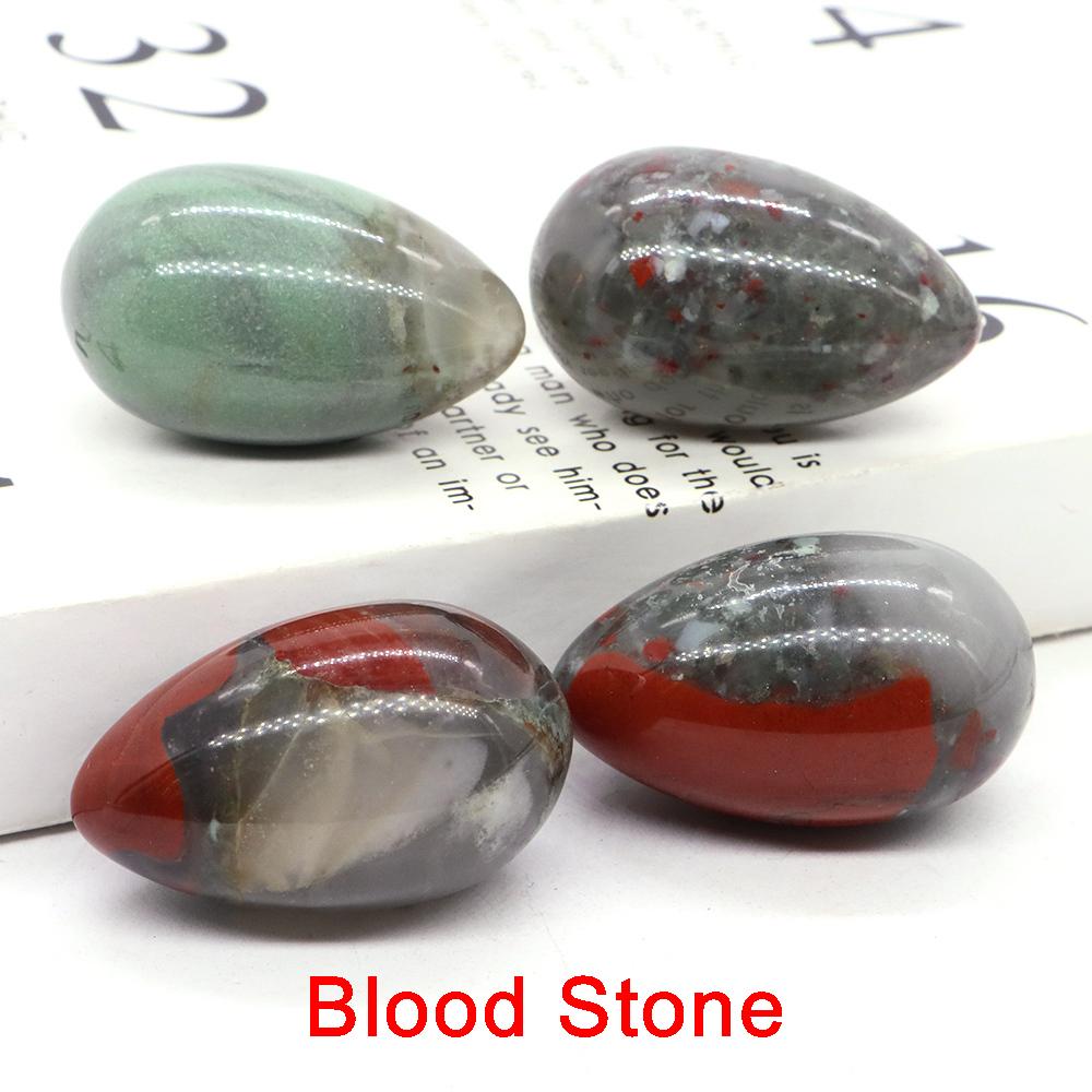 Polished Egg Shaped Gemstone Crafts Natural Stones Room Decor Healing Crystals Rose Quartz Agate Home Decoration Gifts 24X40Mm