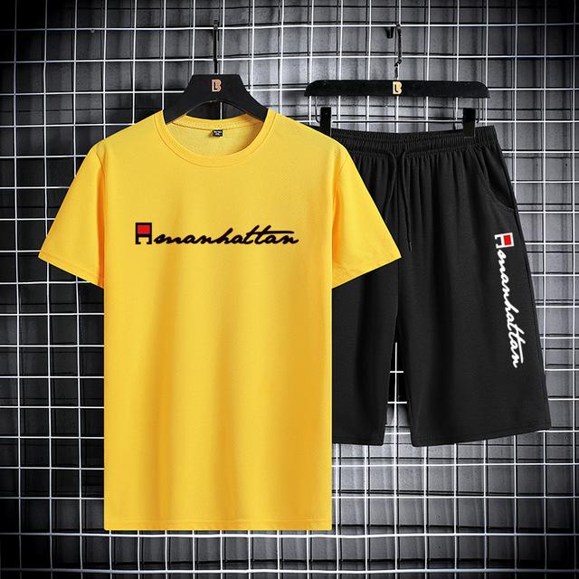 

Шорты с короткими рукавами для мужского повседневного спортивного комплекта 6XL