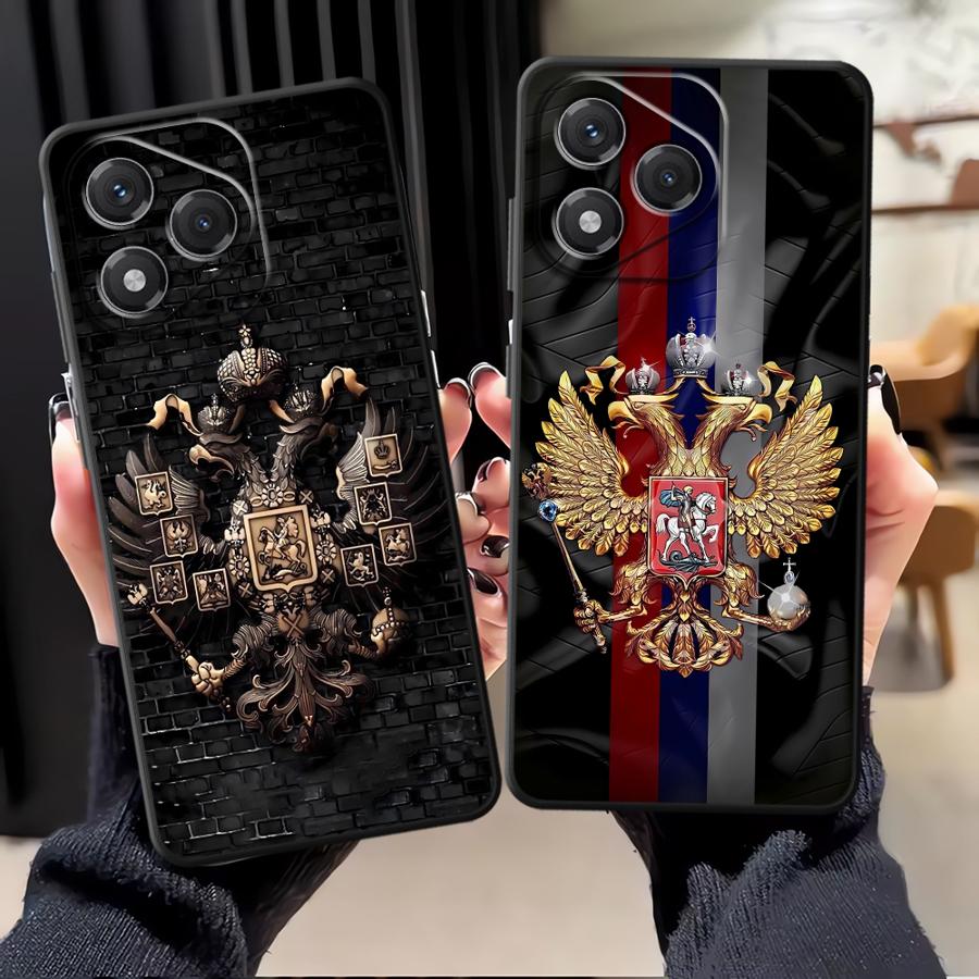 Case for Honor 90 Lite 70 8X X9c X8 X9 X9a X7 X7a Soft Back Phone Cover Russia Russian Flags