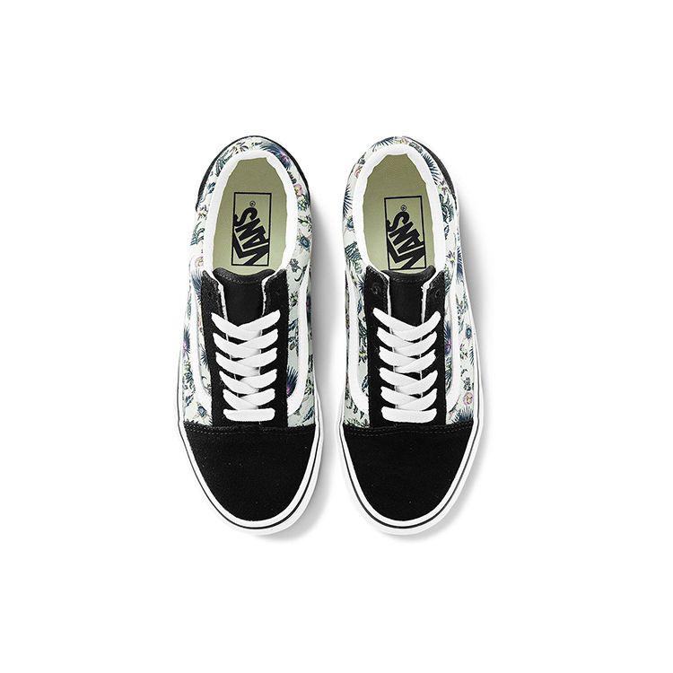 Vans Old Skool Unisex Orchid True White Floral Print Suede VN0A3WKT4QG