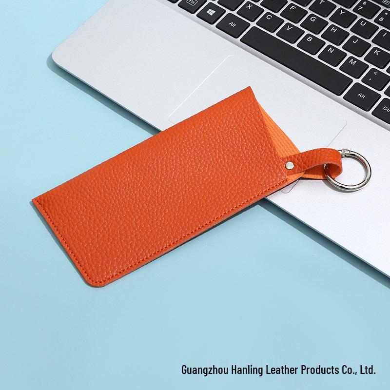 Customizable PU Portable Glasses Hanging Case for Sunglasses & Eyeglasses