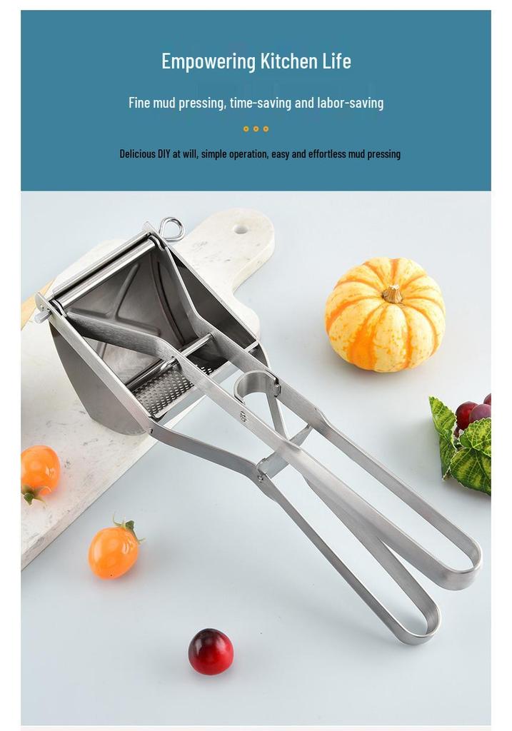 Stainless Steel Potato Masher & Ricer - Multipurpose Fruit Juicer