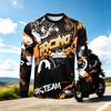 Unisex Outdoor Training Long Sleeve T‑Shirt, Croatian Print Breathable Quick Dry Sports Tee