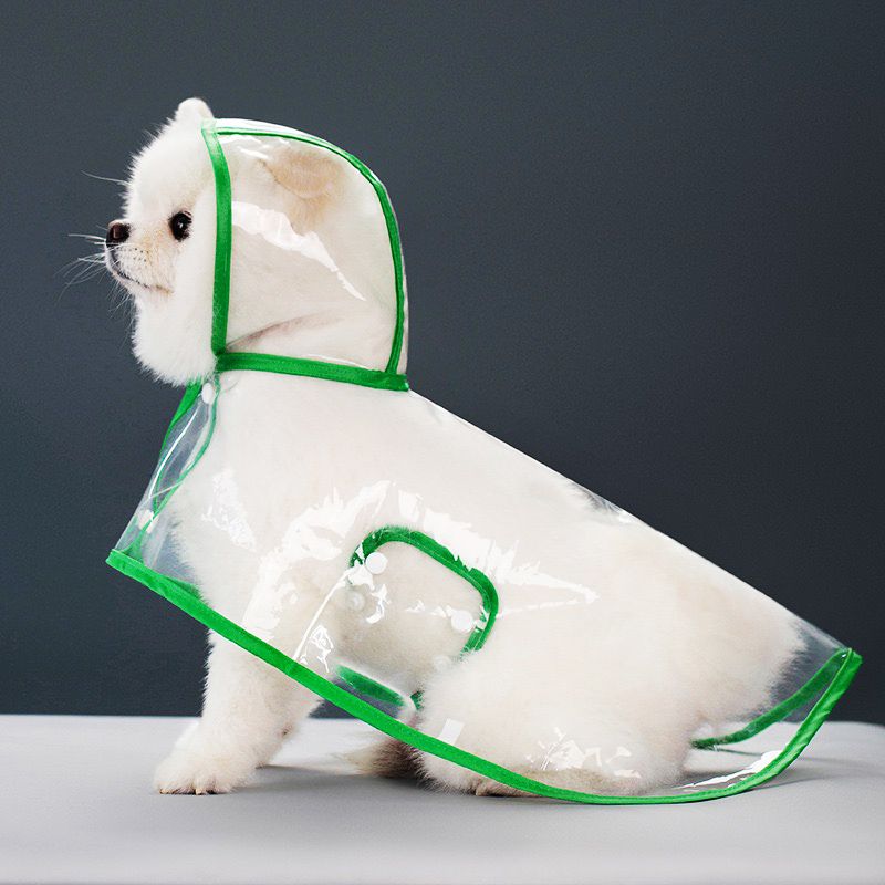 Hunde Regenmantel Kann Herausgezogen Werden Haustier Outdoor Zubehör Wasserdicht, Regen, Wind und Transparent Vollständige Abdeckung Welpe Reflektierend