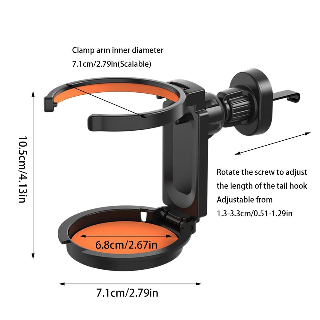 Yazisam Car Air Vent Smartphone Holder, Car Drink Holder - Folding Magnetic Multi Use Cup Holder