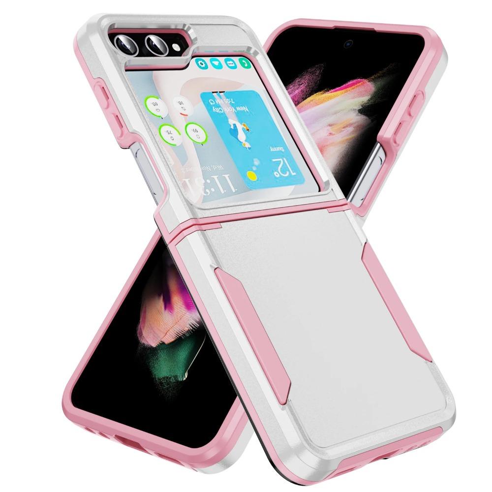 3 In 1 Hybrid Armor Shockproof Phone Case For Samsung Galaxy  Z Flip 6 Z Flip 4 5g Z Flip 5  Z Fold 4 5  Silicone Heavy Duty Protection Back Cover