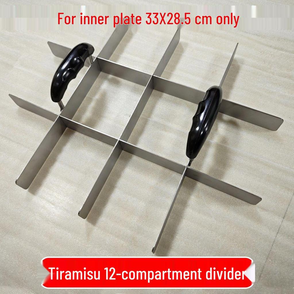 Adjustable Stainless Steel Tiramisu Cake Divider - Ideal for Commercial and Street Stall Use
