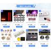 10pcs Pink Purple T10 158 192 194 168 W5W 5050 SMD 5 LED Car Wedge Tail Side Lights Lamp Bulb Dome License Map Light Accessories Dome Lights 6
