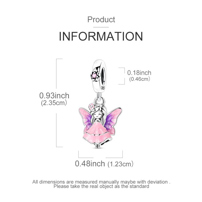 Original Copper Charms Bead Cz Zircon Butterfly Apple Cross Dangle Fit Bracelet Diy Woman Jewelry Gift For Friend