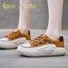 Women's and Girls' Student Summer Breathable Sneakers Platform Elevation Casual Shoes