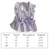Summer Striped Bows Pet Dresses Small Dogs Breathable Dog Clothes Cute Soft Cat Puppy Clothes