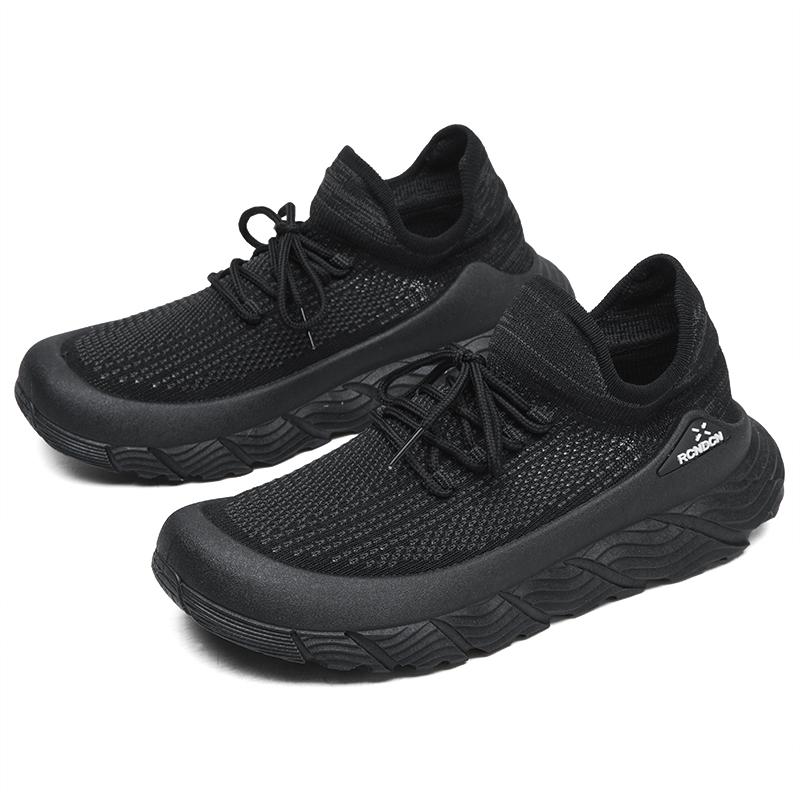 Popular Men's Casual Shoes Fly-woven Breathable Fashion Socks Shoe Thick-soled Non-slip Student Trendy Shoes Mens Sports Shoe