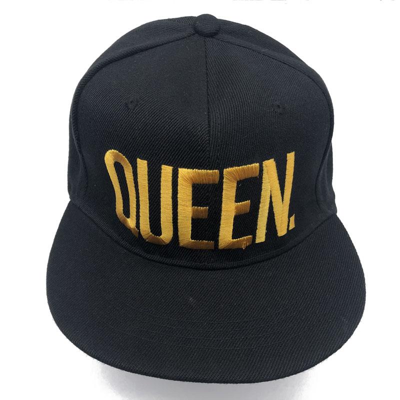 1PC KING Embroidered  Lover Men Women Baseball Cap Black Hip Hop Snapback  Chapeau Bone Masculino Hats