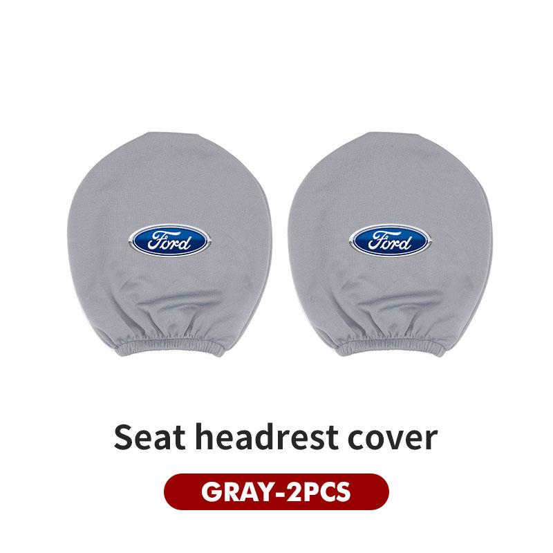 For Ford Car Logo Headrest Cover Dustproof Cover For Front Seat Head Rests Fiesta Ranger Mondeo Escape Ecosport Fusion Explorer