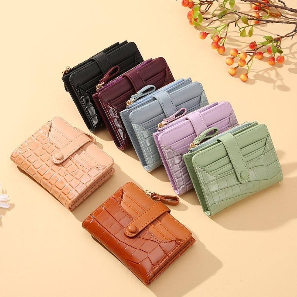 Ladies Card Bag Women Short Wallet Small Money Clip Wallet Luxury Brand Leather Purse For Women Clutch Female Purse
