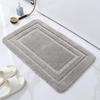 Coral Fleece Emboss Bathroom Cashmere Thickening Mat Bath Non-slip Carpets In Wash Basin Bathtub Side Floor Rug Shower Room Doormat Memory Foam 3D Pad