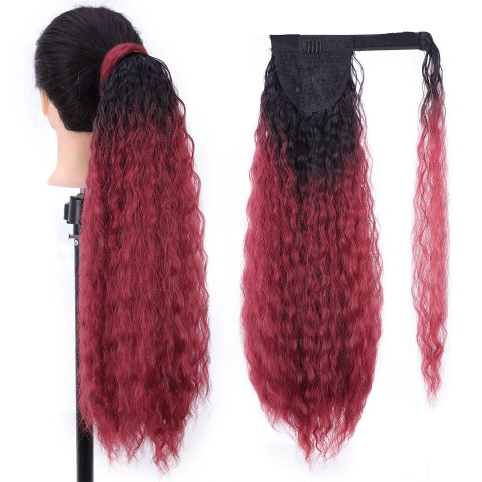 

LUPU синтетический супер длинный прямой шнурок для наращивания волос «конский хвост» высокотемпературное волокно на зажиме для наращивания волос «конский хвост» 55CM как