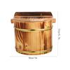 1Set Sturdy Wood Sushi Rice Barrel with Wide Mouth for Easy Mixing Serving Display Cooking Rice Storage Home Restaurant Sushi
