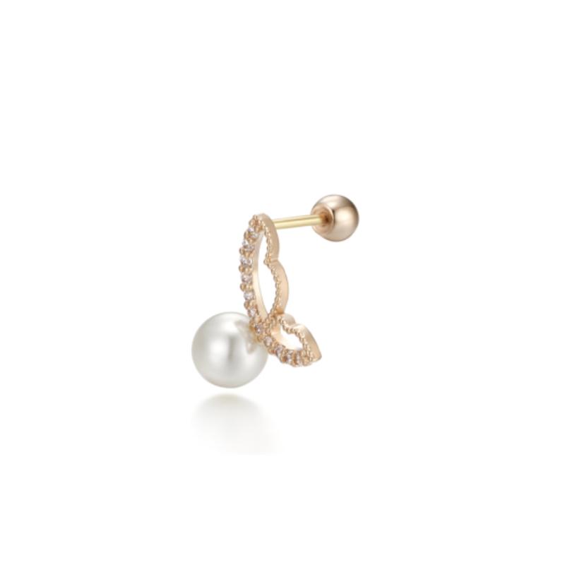 CRANNE 14k Pearl Piercing C24PG020