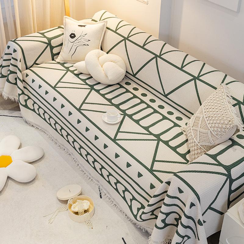 Sofabezug im INS-Stil, vier Jahreszeiten, universeller rutschfester Sitzbezug, nordischer einfacher All-Inclusive-Universal-Sofabezug, Handtuchdecke
