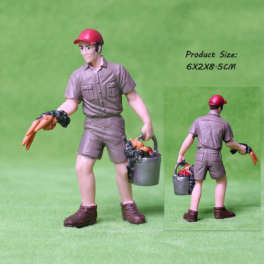 17 BUC Asortate Simulare Fermier oameni Model Figurine de Acțiune Păpușă PVC Figurine Personal Fermă Seturi de Joacă Jucării Educative pentru copii