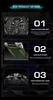 Men's Dual Display Waterproof Silicone Sport Watch with Calendar & Luminous Features