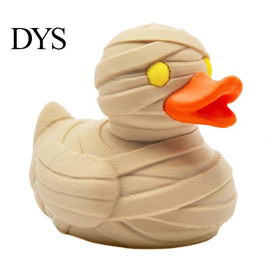Artistic Desk Ornament Mummy Duck Ornament, Soldier Figurine, Durable PLA Quirky Desktop Accessory Animal Sculpture, for Bookshelf Display