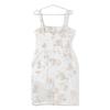 Armani Collezioni [/Domestic Regular] Flower Print Sleeveless Top Dress 42 White / SilverUsed