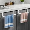 Mounted Kitchen Cabinet Towel Rack – Space Saving Dishcloth Holder ,No Drill Installation, Organizing Hand Towels and Dishcloths, Towel Racks