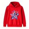 Kids Girls Boys Hoodie Cartoon 3 Action Characters Print Casual Long Sleeve Pullover Sweatshirt for Children