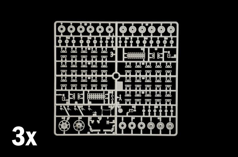 PLATZ Italeri WWII German Panzer IV H Aluminum Gun Barrel with 2 Plastic Model Kit IT6578 1/35 Ausf. Figures, (Tank)