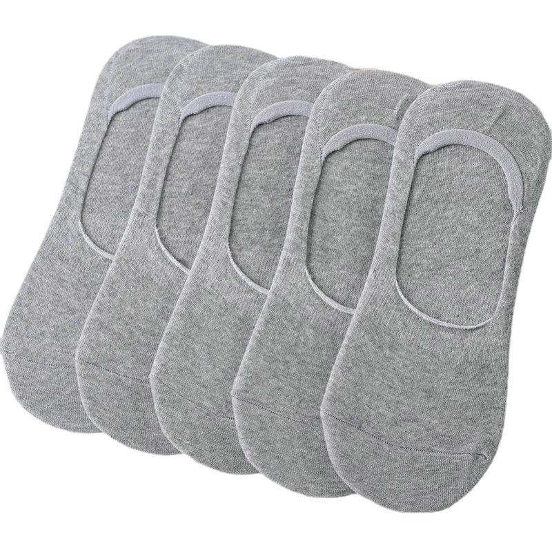 Korean Style Men's Non-Slip No-Show Summer Socks with Silicone Grip