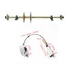 Kit Ax Spate Viu Go-Kart 1120mm cu Butuci, Pinion și Etrier de Frână Compatibil cu Vehicule ATV Quad și Buggy