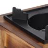 Small Windproof Liquor Burners Easy Cleaning Wood Metal Texture for Outdoor Activity with Stable Flame and Easy Cleaning