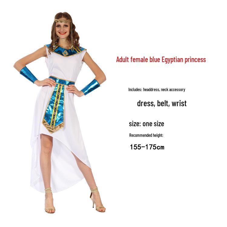 Ancient Egyptian Pharaoh & Queen Costume for Adults: Male & Female Nile River Attire for Halloween