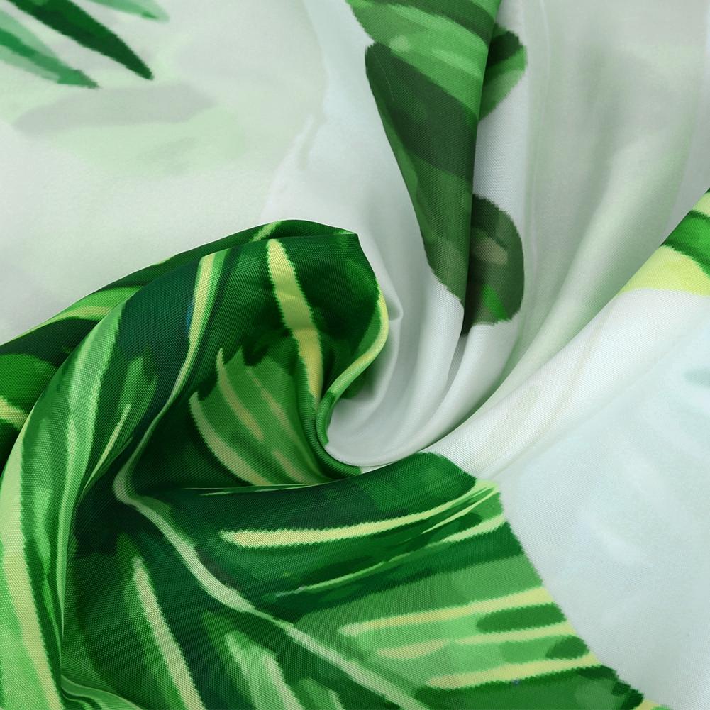 Unique Plant Leaves Pattern Shower Curtain Waterproof Mildew Proof Bathroom Curtain Decoration150x180cm