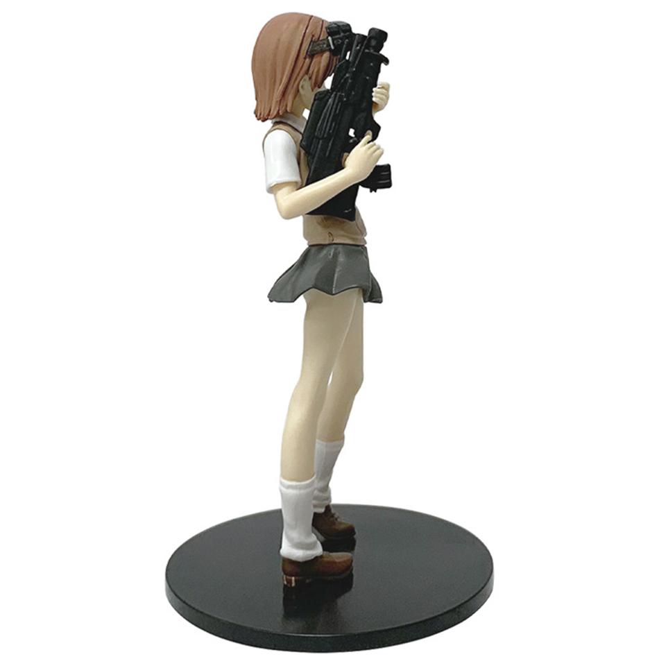 Anime A Certain Magical Index Misaka Mikoto Railgun Girl 17cm Anime Figure PVC Action Figures Model Anime Cartoon Model Plaything Present