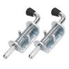 2PCS 6 Inch Spring Loaded Latch Pin Heavy Duty Latch Pin Door Lock for Tailgate Trailer Carriage Garage