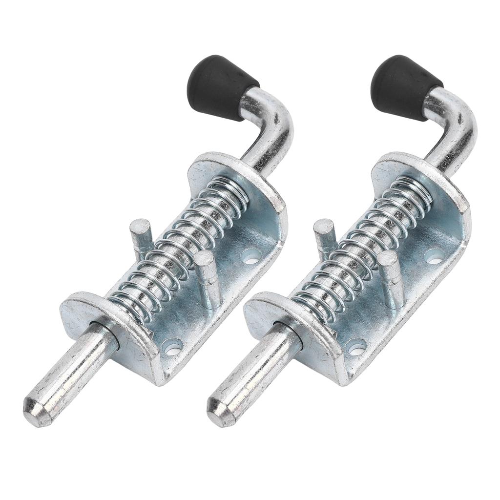 2PCS 6 Inch Spring Loaded Latch Pin Heavy Duty Latch Pin Door Lock for Tailgate Trailer Carriage Garage