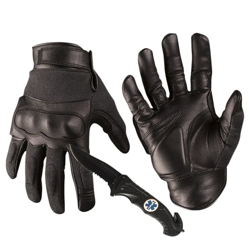 

Mil-Tec Men s Leather/Kevlar Gloves, Black, US Size: Large, Color: Black