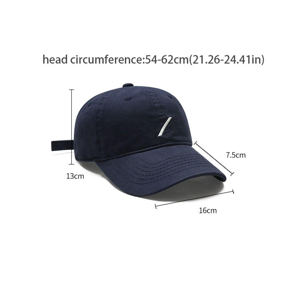 Embroidered Embroidery Baseball Cap Hole Retro Letter Baseball Hat Sunscreen Hat Peaked Cap Sun Hat Spring Summer