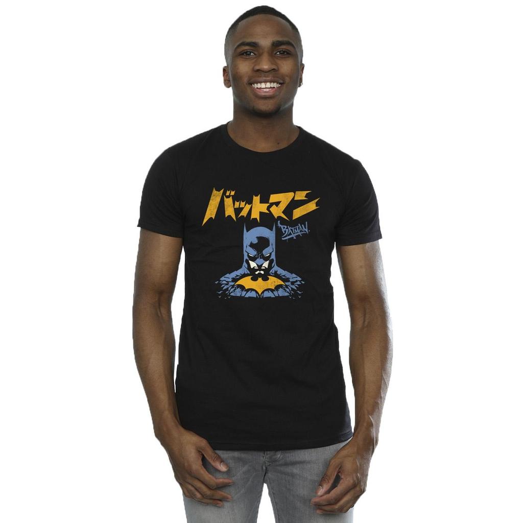 DC Comics Herren-T-Shirt „Batman Japanese Stare“.