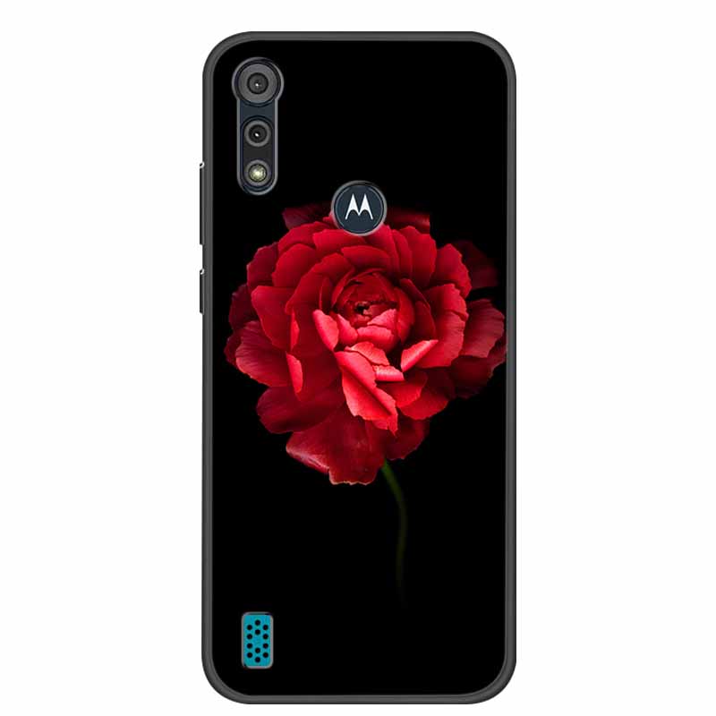 Phone Case for Motorola Moto E6i / E6s 2020 Shockproof Soft Silicone TPU Back Cover for Moto E6s 2020 E 6S 6i Cases Marble Print