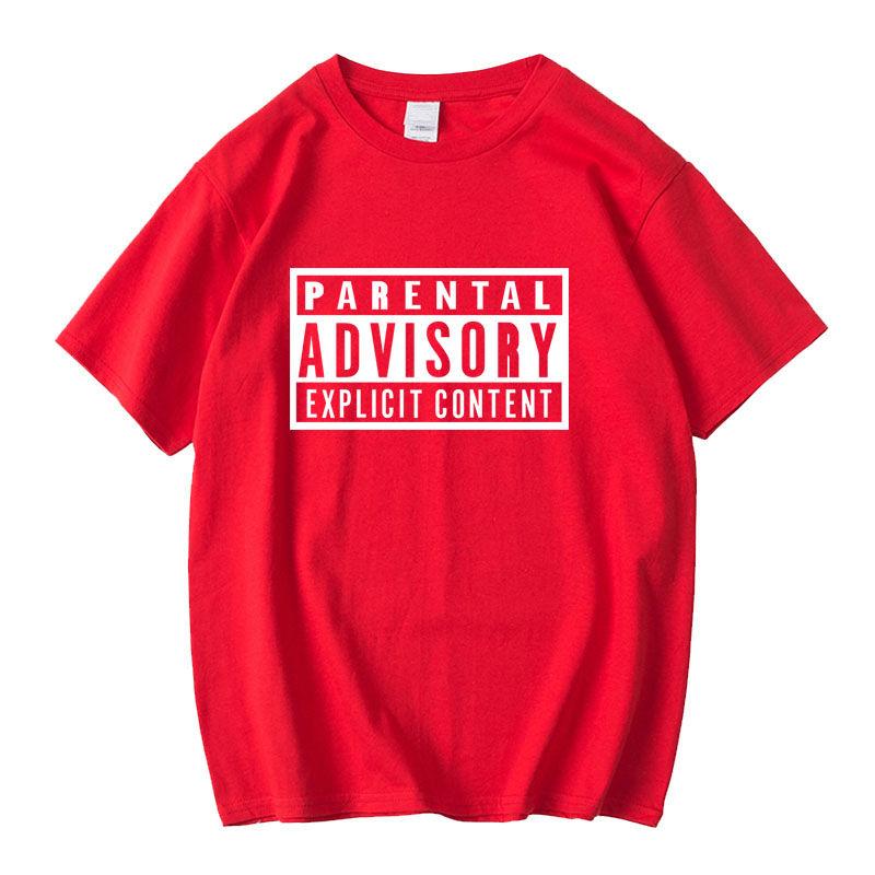 

Летний рок РЭП Предупреждение для родителей Футболки для мужчин и женщин с принтом Мужская и женская летняя одежда Футболки 4XL