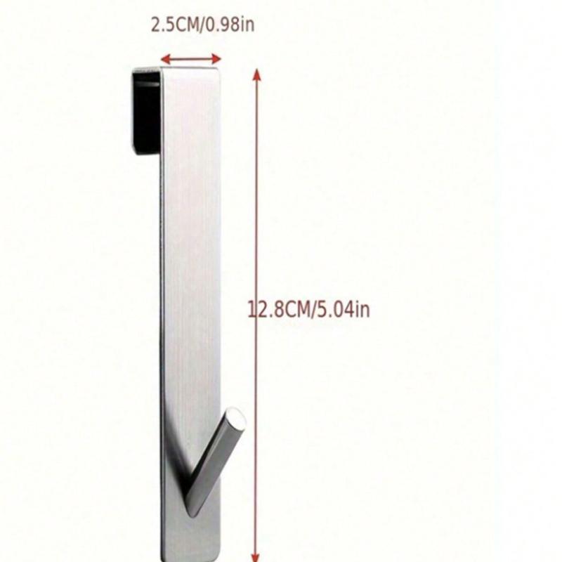 

1 шт. S-образный держатель для полотенец для душа из нержавеющей стали, Подходит для стеклянной двери, Крючок для халата, Домашний декор, Органайзер для ванной комнаты, Осенний декор, Снова в школу Small серебряный