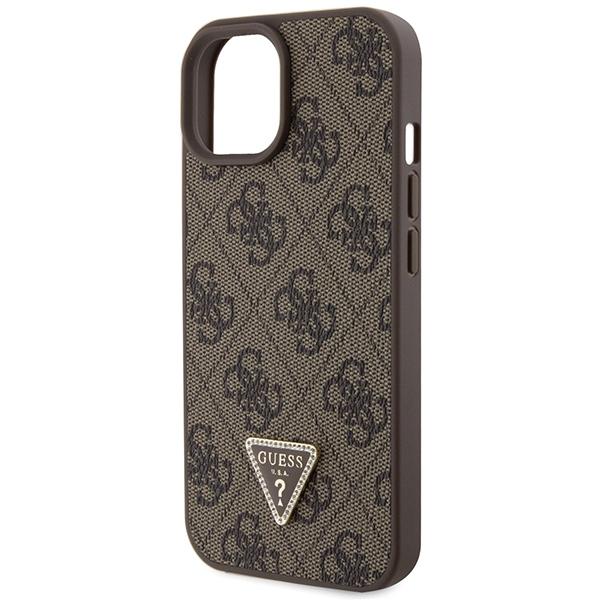 Guess Guhcp15Mp4Tdscpw Iphone 15 Plus / 14 Plus 6.7 Brązowy/Brown Hardcase Crossbody 4G Metal Logo