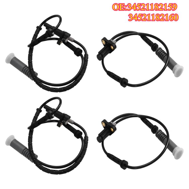 High Quality New for 34521182159 34521182160 Front Rear Left Right 4 PCS ABS Sensor Speed Sensor for E39 528i 540i