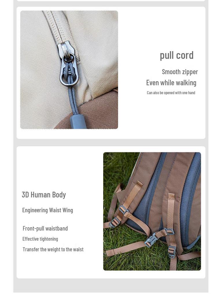 20L Leichter Unisex Outdoor-Rucksack für Wandern, Camping und Reisen