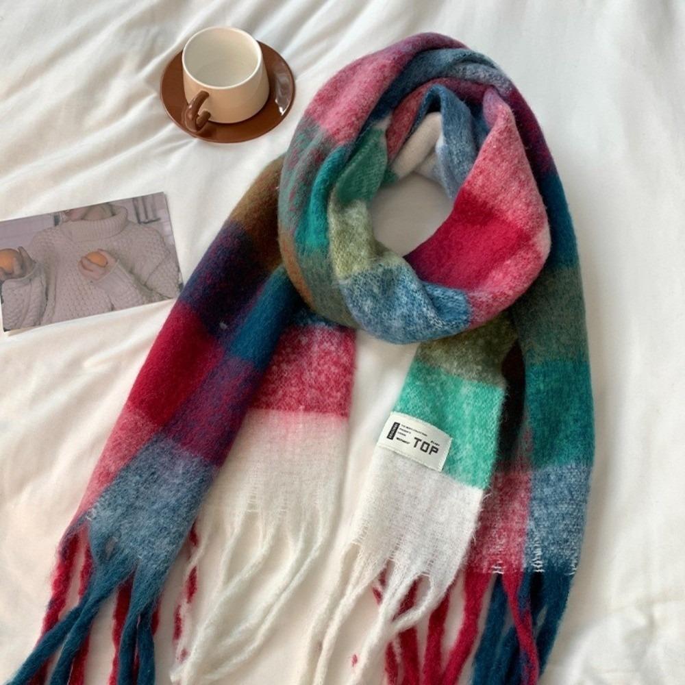 Warm Long Tassel Scarves Soft Neck Warmer New Scarves Bib  Outdoor Sports