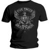 Five Finger Death Punch Men's Howe Eagle Crest Slim Fit T-Shirt Medium Black